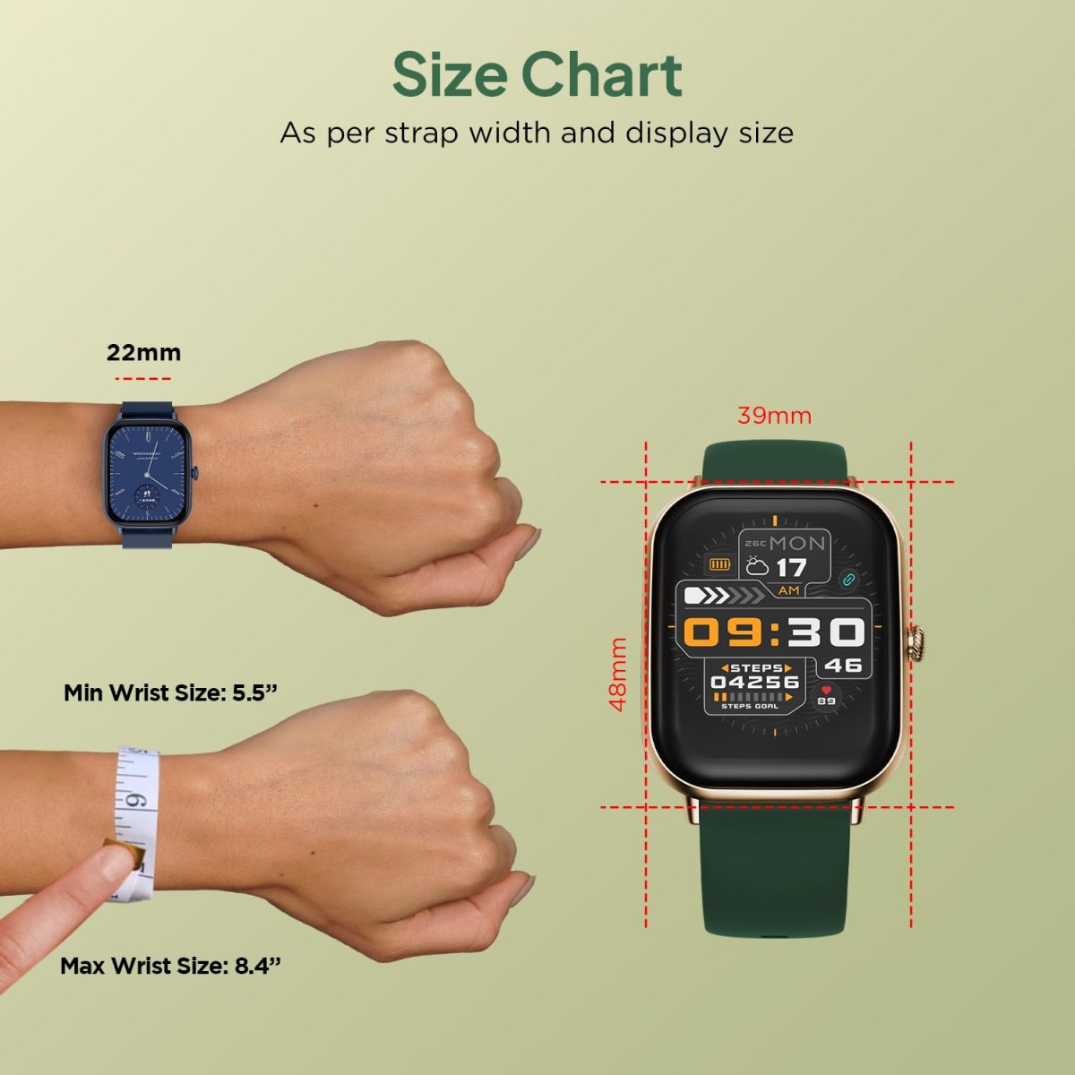 Fire-Boltt Ninja Call Pro Max Smart Watch 2.01 inch Display, Bluetooth Calling, 120+ Sports Modes, Health Suite, Voice Assistance (Forest Green) - Image 7