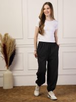 UZARUS Women's Ultra-Soft Baggy Fit/Relaxed Fit Joggers with Side Pockets & Gripped Hem - Image 2