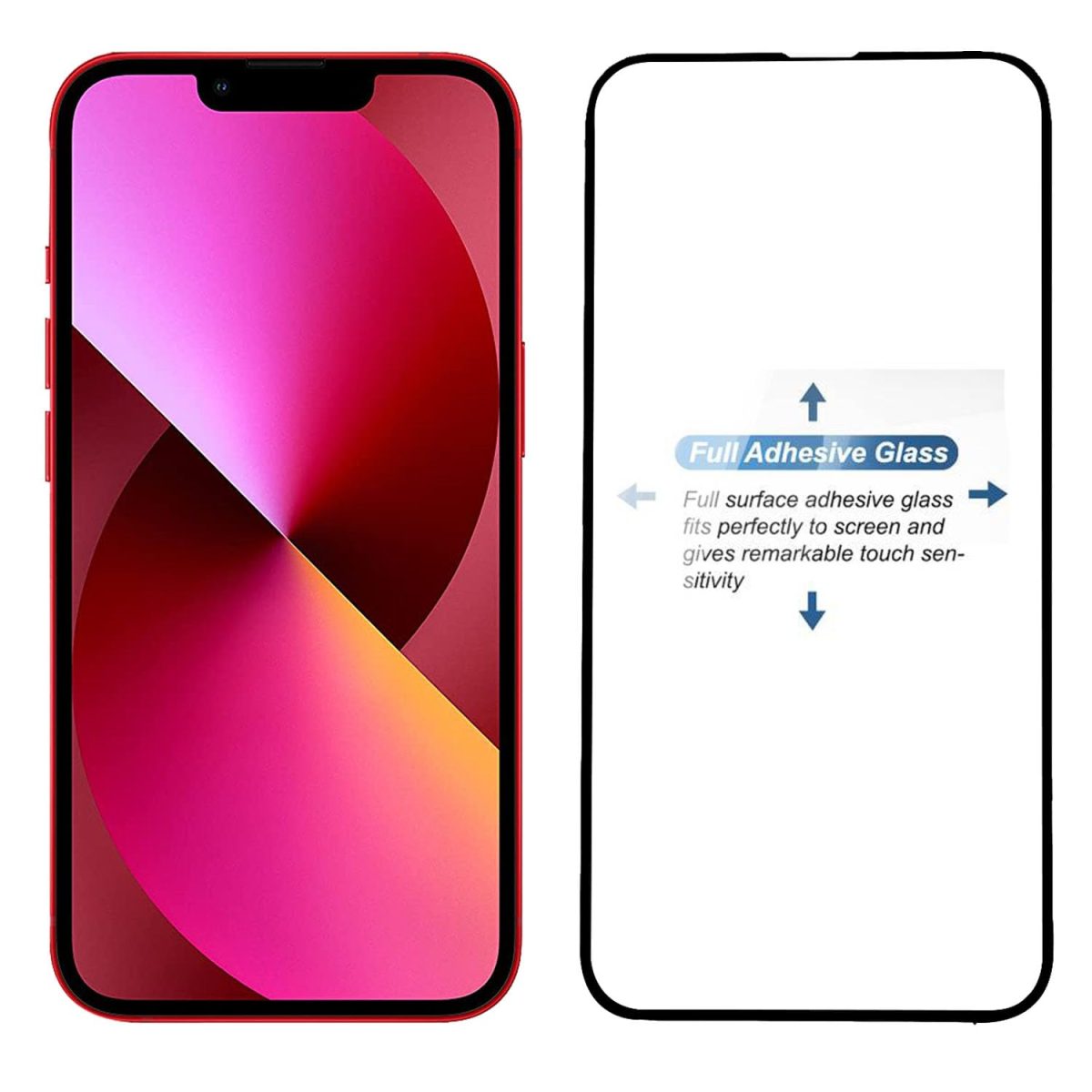POPIO Military-Grade Gorilla Tempered Glass Compatible For iPhone 13/13 Pro / 14 / 16e (Black) Edge To Edge Coverage With Easy Installation Kit, Pack Of 1 - Image 6