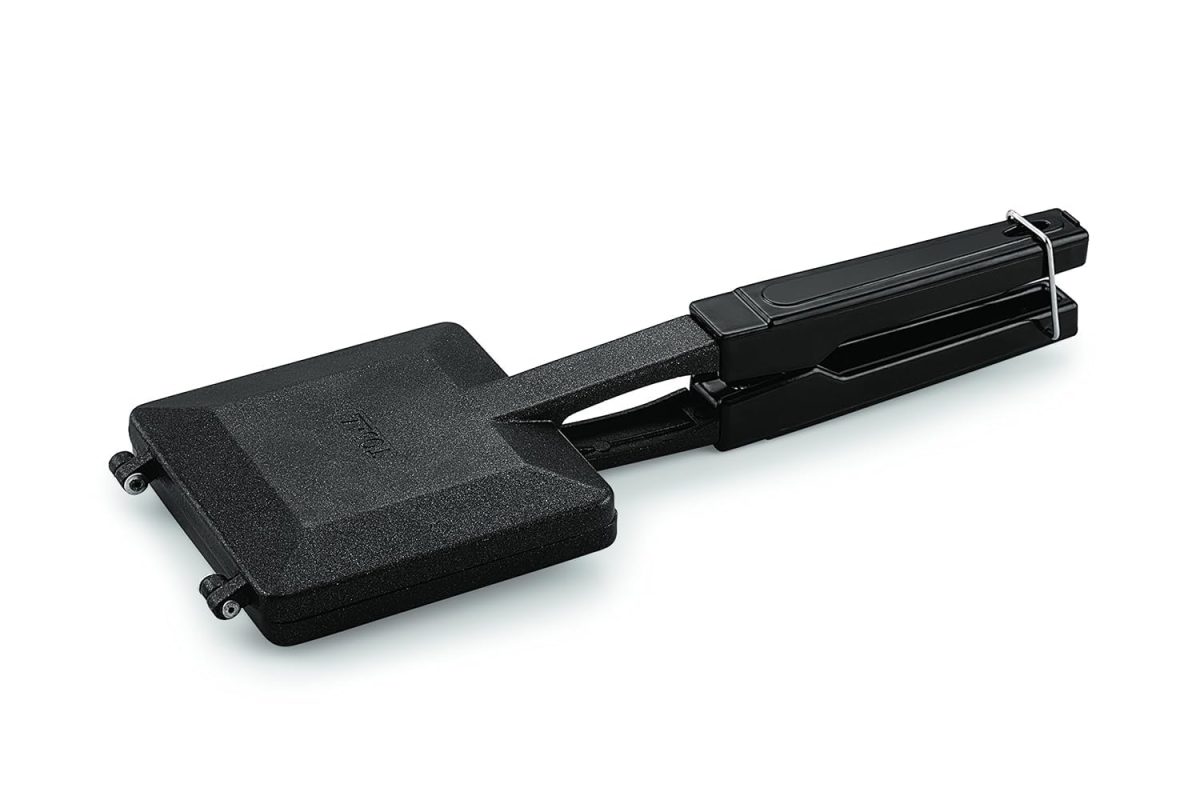 TOSAA TSTSOLO Solo Regular Gas Sandwich Toaster Non-Stick Aluminium | Compatibility with Gas Stoves | Flame-Proof Design | Heat-Resistant Handle | Sandwich Maker | Black - Image 3