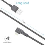 Portronics Konnect L 1.2M Fast Charging 3A 8 Pin USB Cable with Charge & Sync Function for iPhone, iPad (Grey) - Image 5