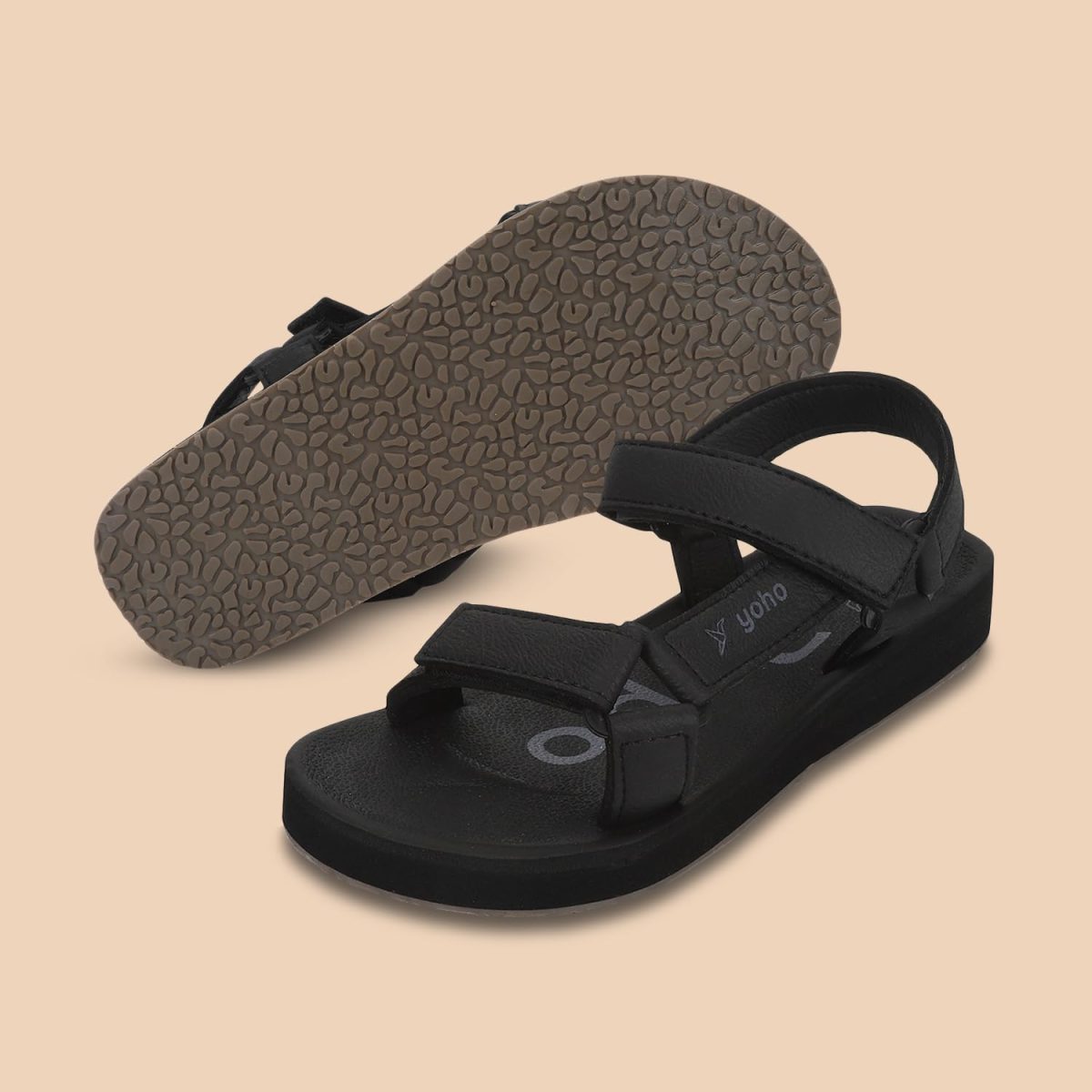YOHO EVA Sandals for Women | EVA sole | Comfortable cushioned sole with TPR base | Lightweight | Soft skin friendly straps | Adjustable straps | Velcro closure | Vibrant colour options - Image 6