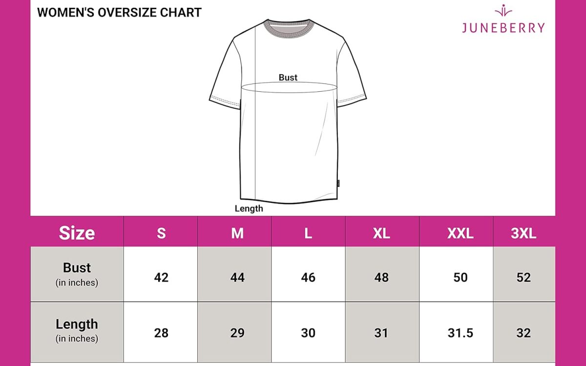 JUNEBERRY® 100% Pure Cotton Oversized Loose Baggy Fit Drop Shoulder Half Sleeve Round Neck Cool Front Teddy Printed Cork & White T-Shirt for Women/Girls (Available in from S to 2XL) - Image 4
