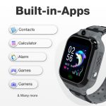 sekyo 'Carepal Pro' Smartwatch for Kids, Boys, Girls | Video Calling, Precise GPS Location | Habit Building, 4G/5G Sim, Games, Pedometer, Camera, Safe Zone Alert | Kids Smart Watch, App Control- Black - Image 8