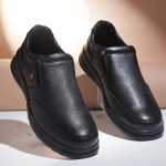 Liberty Fortune DEOX-1E Men’s Non Lacing Formal Moccasin Shoes - Black, Brown - Synthetic Leather Slip-on with Cushioned Footbed - Stylish Office Footwear - Comfortable and Lightweight - Image 2
