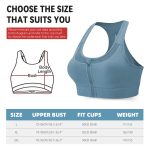 SANNIDHI® Front Closure Sports Bras for Women High Support Large Bust Supportive Sports Bra High Impact for Workout Running - Image 2