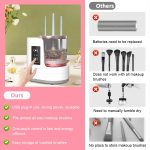 MAYCREATE® Electric Makeup Brush Cleaner & Dryer Machine for Multi Makeup Brushes, 3-in-1 Multifuctional Make Up Brush Cleanser with Water Tank & Timer Setting, USB Plug and Go, Touch Button Control - Image 5