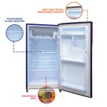 GEM 100 L 1 Star Direct-Cool Single Door Refrigerator Appliance (GRDN-120DGWC, Dark Grey) - Image 3