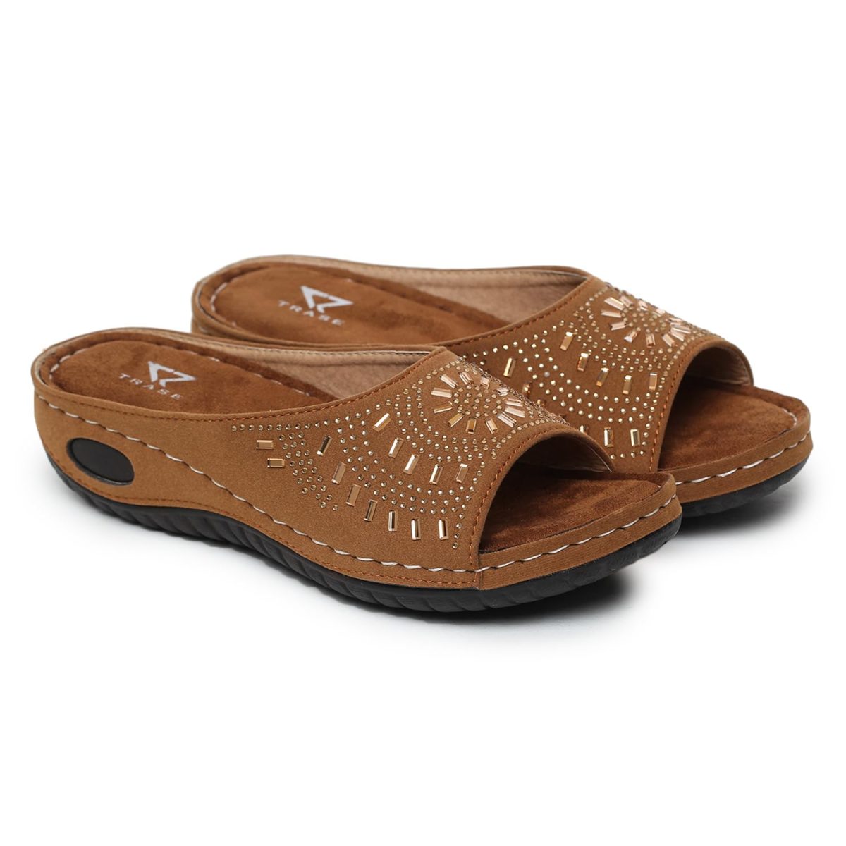 TRASE Women Doctor Ortho Soft Fancy Slippers, Comfortable Sandals For Women, Lightweight Diabetic And Orthopedic Footwear, Ideal For Knee And Foot Pain Relief - Image 9
