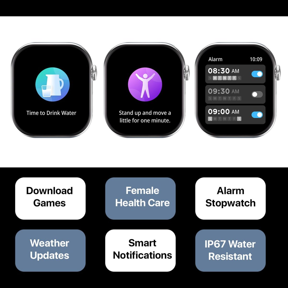Fire-Boltt Ring X Smartwatch 2.01” Display with Always On Display, Bluetooth Calling, Wireless Charging, AI Voice Assistant, 100+ Sports Modes, Health Suite, 500+ Watchfaces (Pink S) - Image 11