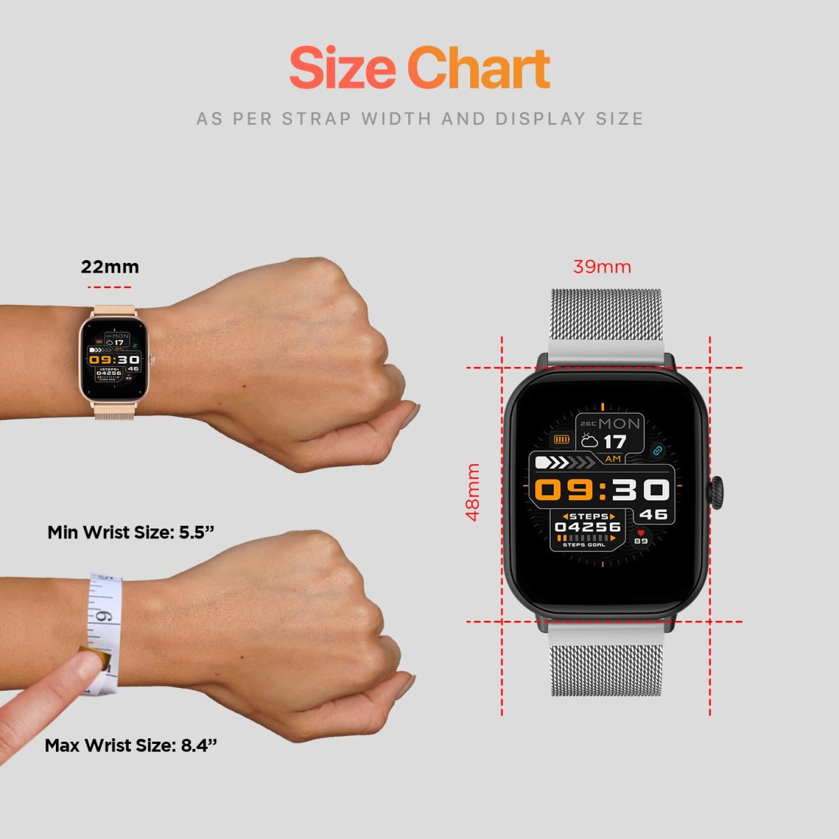 Fire-Boltt Ninja Call Pro Max Ultra Smart Watch 2.01 inch Display, Bluetooth Calling, 120+ Sports Modes, Health Suite, Voice Assistance (Silver SS) - Image 9