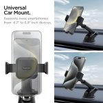 Spigen Dashboard & Windshield Car Mobile Holder [Strong Suction Cup][360° Rotational][Stable Hold] Compatible with Most Smartphone Devices - Black - Image 7