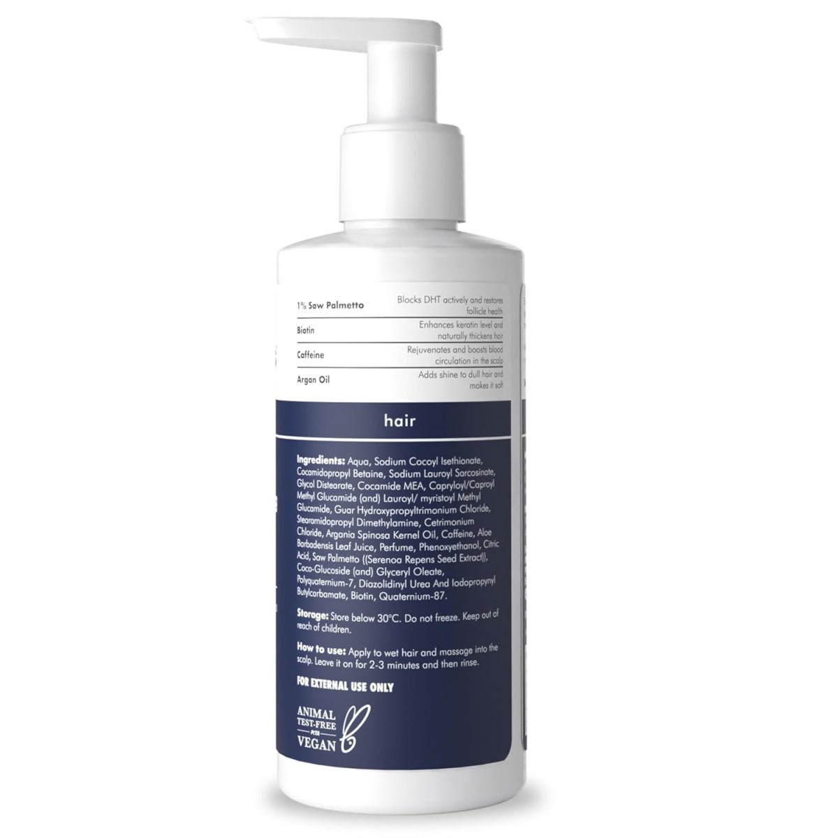 Man Matters Dht Blocking Anti Hair Fall Shampoo, Reduces Hair Fall, Strengthen Hair, With Power Of Caffeine, Saw Palmetto, Argan Oil, & Biotin | 300ml - Image 7