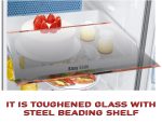 TIKSHA ENTERPRISES TOUGHENED Glass (585=585) 400 MM Compatible for Samsung Double Door Fridge RT 45-47 with Yellow Gold Bidding - Image 4