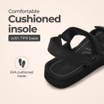 YOHO EVA Sandals for Women | EVA sole | Comfortable cushioned sole with TPR base | Lightweight | Soft skin friendly straps | Adjustable straps | Velcro closure | Vibrant colour options - Image 4