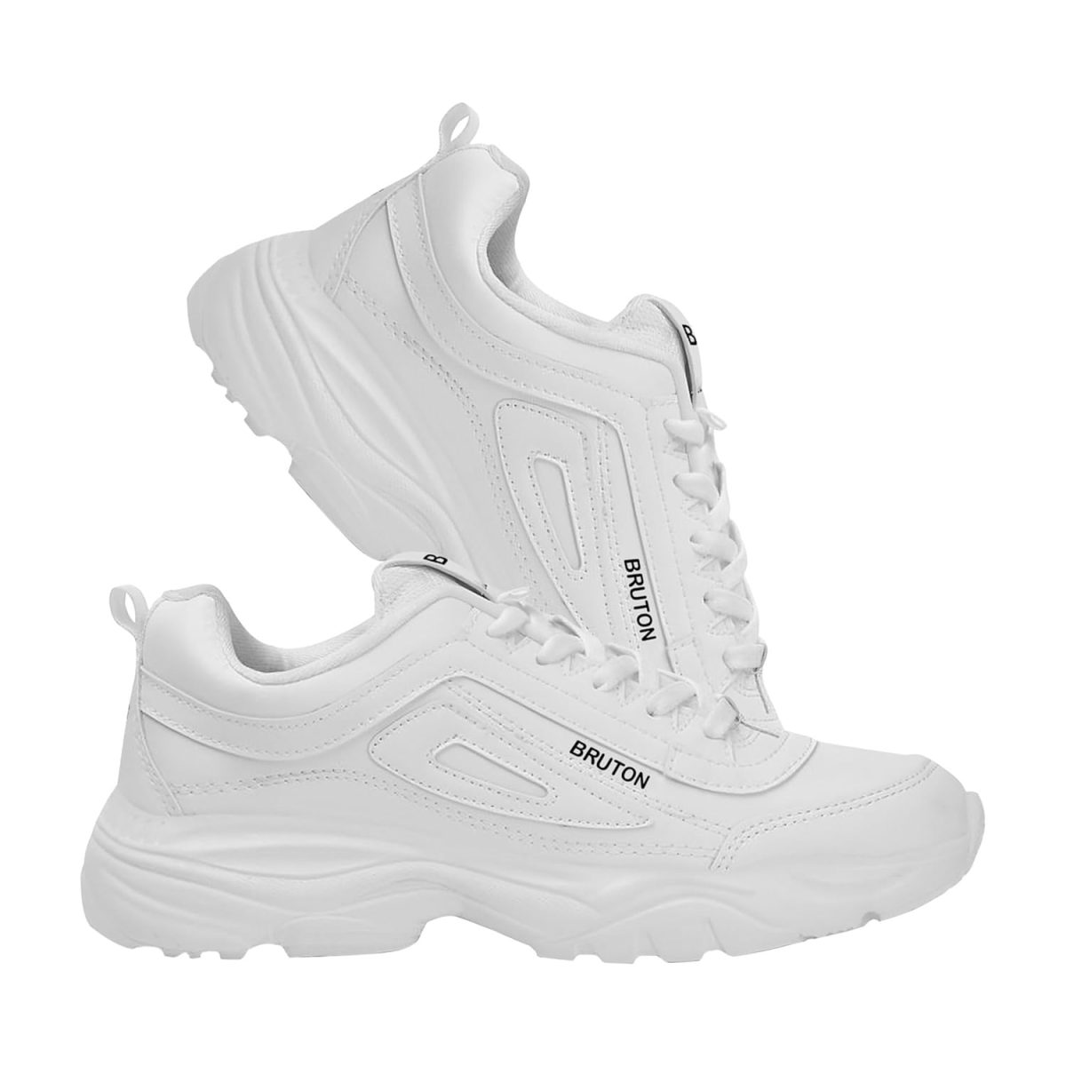 BRUTON EVA Lite Sport Shoes Running Shoes for Men- White - Image 6