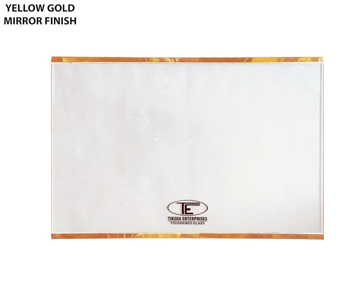 TIKSHA ENTERPRISES (485=490) 357 MM TOUGHENED Glass with Yellow Gold Bidding Compatible for LG Frost Free/Double Door T372JPZU/2019 for 350 to 400 Litre. Match Size Then Order. - Image 2