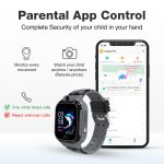 sekyo 'Carepal Pro' Smartwatch for Kids, Boys, Girls | Video Calling, Precise GPS Location | Habit Building, 4G/5G Sim, Games, Pedometer, Camera, Safe Zone Alert | Kids Smart Watch, App Control- Black - Image 5