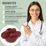 ORTHO JOY Orthopedic Slippers for Women | Comfortable EVA Flip-Flops with Arch & Heel Support | Anti-Skid Lightweight Slides for Foot Pain Relief – Ideal for Indoor & Outdoor Use - Image 2
