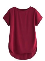 Fabricorn Combo of Plain Color Stylish Up and Down Cotton Tshirt for Women