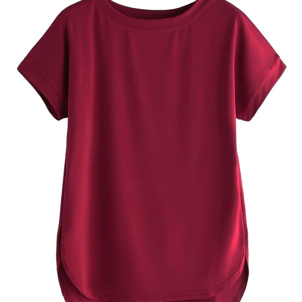Fabricorn Combo of Plain Color Stylish Up and Down Cotton Tshirt for Women