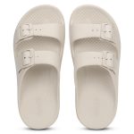Aqualite Women's Classic Cushion Sliders/Slippers with Adjustable Buckle Strap for Adult Comfortable & LightWeight |Stylish & Anti-Skid| Waterproof & Everyday Flip Flops