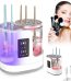 MAYCREATE® Electric Makeup Brush Cleaner & Dryer Machine for Multi Makeup Brushes, 3-in-1 Multifuctional Make Up Brush Cleanser with Water Tank & Timer Setting, USB Plug and Go, Touch Button Control
