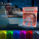 Drumstone (15 YEARS WARRANTY) Personal Air Cooler, Portable Air Conditioner Fan, Mini Evaporative Cooler with 7 Colors LED Light, 1/2/3 H Timer, 3 Wind Speeds and 3 Spray Modes _Multicolor - Image 3