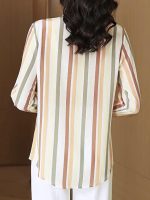 SheWill Women’s Orange Landscape Print Crepe Shirt – Stylish Western Long Shirt with Spread Collar| Shirt for Women Stylish Western | Long Shirt for Women - Image 7