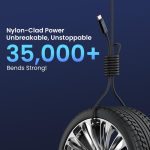Portronics Konnect View 100W Type C to Type C Cable with LED Display with 5A Max Output, Fast Data Sync, 2M Length, Tangle Resistance supports Laptop Charging(Black) - Image 7