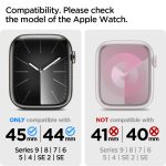 Spigen Rugged Armor Pro Case with Strap for Apple Watch Series 9 45mm, Apple Watch Series 8/7 45mm, SE2/6/SE/5/4 44mm - Black - Image 2