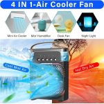Drumstone 𝟏𝟓 𝐘𝐞𝐚𝐫𝐬 𝐖𝐚𝐫𝐫𝐚𝐧𝐭𝐲 Portable Air Conditioner Cooler, Mini Evaporative Cooler with 7 Colors LED Light, 1/2/3 H Timer, 3 Wind Speeds and 3 Spray Modes for Your Desk_Multicolor - Image 6