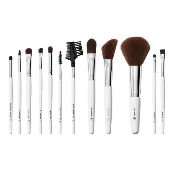 e.l.f. Professional Vegan Makeup Tools, For Expert Blending, Contouring & Highlighting, Pack of 12