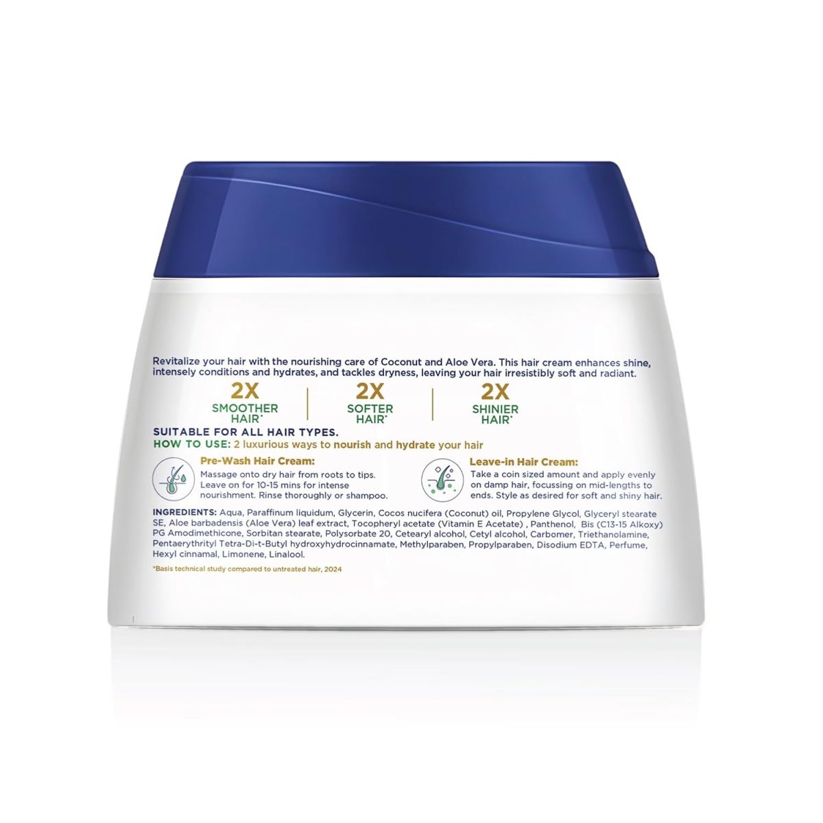 Parachute Advansed Coconut & Aloe Vera Hair Cream 210ml | Nourishes and Hydrates Hair | 2X Shiner, Smoother, Softer Hair | Leave-in Hair Cream | Pre-Wash Hair Cream | For Men & Women - Image 9