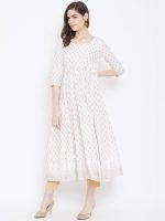 PH POSHAKHUB Women’s Printed Anarkali Kurta – Stylish Flared Ethnic Wear for Festive & Casual Occasions – Comfortable Fit, Soft Fabric, Elegant Design - Image 4