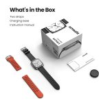 Amazfit Active 2 Square, 2000 Nits Bright AMOLED Display, Built in GPS, 10Day Battery, for Android & iPhone, Accurate Readings, BT Call, Sleep Monitor, 5ATM Water Resistant, Black Leather - Image 2