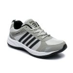 ASIAN Men's Grey Black Mesh Shoes (UK-10) - Image 3