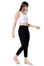 TRASA Tailored Cut & Classic Fit Stretchable Cotton Fabric Mid-Rise Skinny Fit High Ankle Length/Cropped Length Leggings for Women, Available Size - M, L, XL, 2XL, 3XL, 4XL, 5XL - Image 7