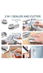 EUFLORIA Portable Mini Sealing Machine, Handheld Packet Sealer for Food, Snacks, Chips, Fresh Storage, Plastic Bags Sealing Machine, Type C Charging Vaccum Sealers - Image 4