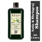 Khadi Natural Herbal Amla & Bhringraj Shampoo for Men Women 1000ml - Image 4