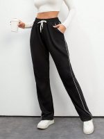 SAKHWALA Women's Striped Track Pants | Women Trackpants | Women Lower/Pyjama | Lounge Pants | Loose Fit Trackpants | Gym/Yoga/Casual Wear Pants - Image 8