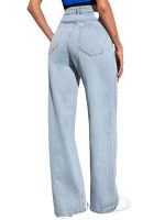 KOTTY Womens High Rise Cotton Lycra Jeans(Blue Light,32) - Image 2