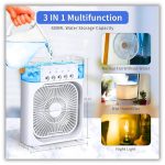 Drumstone 𝟏𝟓 𝐘𝐞𝐚𝐫𝐬 𝐖𝐚𝐫𝐫𝐚𝐧𝐭𝐲 Personal Air Cooler, Portable Air Conditioner Fan, Mini Evaporative Cooler with 7 Colors LED Light, 1/2/3 H Timer, 3 Wind Speeds and 3 Spray _Multicolor - Image 2