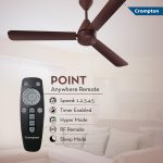 Crompton Energion Hyperjet 1200mm BLDC Ceiling Fan | Point Anywhere Remote Control | BEE 5 Star Rated Energy Efficient | Superior Air Delivery | Anti-Rust | 2 Year Manufacturer Warranty | Brown - Image 5