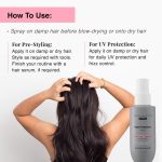 Bare Anatomy Heat Protection Spray Serum| Controls Frizz for up to 24 Hrs | Vitamin E, Pea Protein & Veg Keratin Enriched | Paraben Free | For Women & Men | Vegan |230 °C Heat Protection 150 ml - Image 5