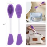 Kotinax Silicone Face Mask Applicator, Oval Brush & Wand for Mud, Charcoal, Clay Masks, Soft Makeup Beauty Tool (2 Packs, Multicolor) - Image 5