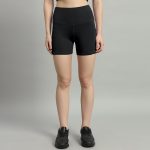 Mehrang High Waist Workout Shorts for Women, Midnight Sky, Bike Shorts with Elastic Waistband and Pockets, - Image 5