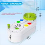 HASTHIP® 2 in 1 Paint Brush Cleaner Machine with Auto Refill, Flushing Button & Water Tank - Efficient Cleaner for Oil, Acrylic and Makeup Brushes for Oil Paint Brushes, Acrylic Paint Brushes - Image 3