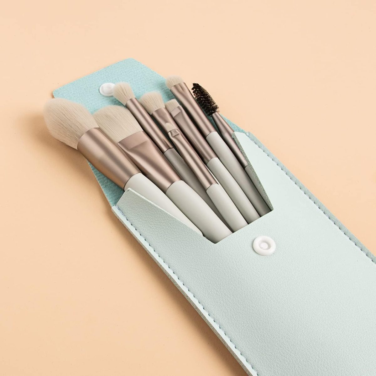 FIRST BEAUTY Make Up Brushes 8Pcs Makeup Brush Set Foundation Brush Blending Brush Eyeshadow Brushes Eye Brushes Set With Bag (Multicolor) - Image 5