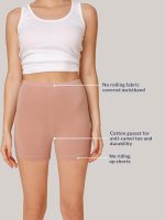 NYKD Trendy Square Neck Soft Cup Slip On Everyday Sports Bra for Women | Wireless | Full Coverage | Non Padded (Pack of 2 Bra, NYB158, Sand, XL, 1N - Image 2